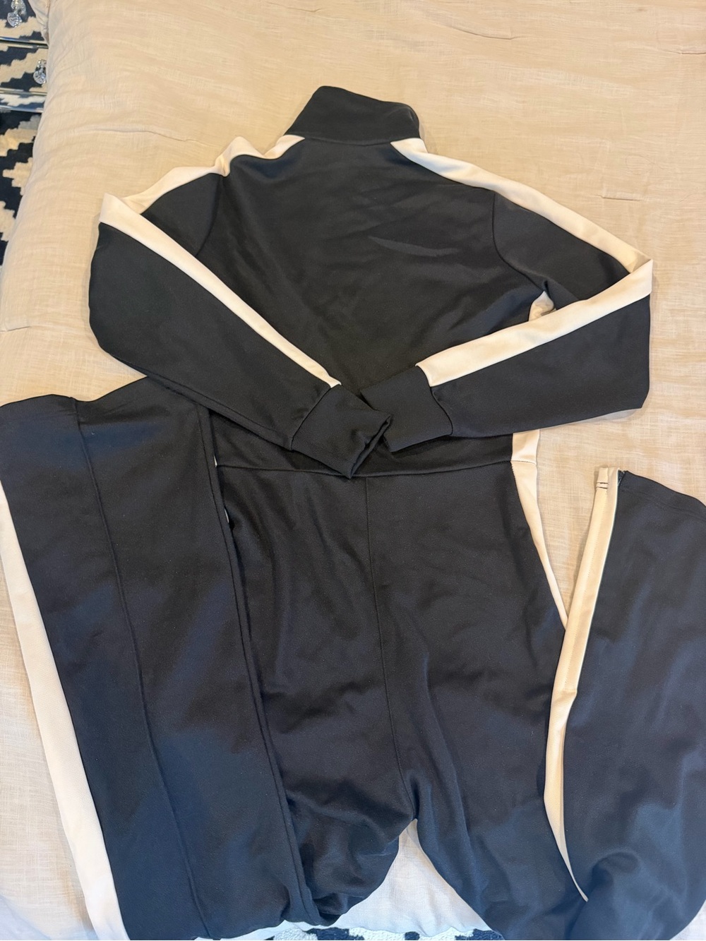 Adidas Original Ski Chic Jumpsuit with White Side Stripes - Picture 4 of 7
